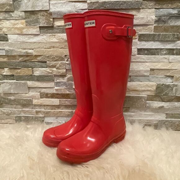 Hunter Tall Gloss Rain Boots Women’s 6 EU 37 | Iconic Wellington - Picture 7 of 13
